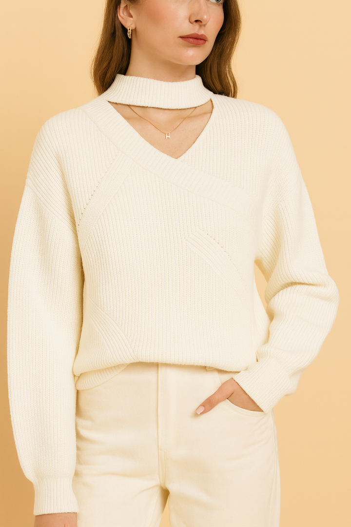 Alessia | V-Neck Knit Sweater