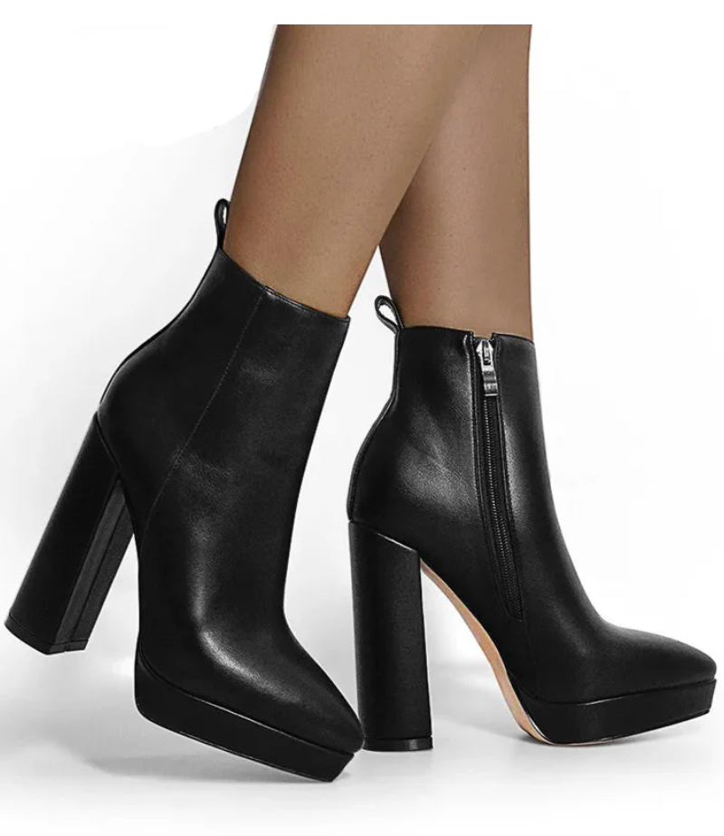 Amelie | Pointed Toe Ankle Boots