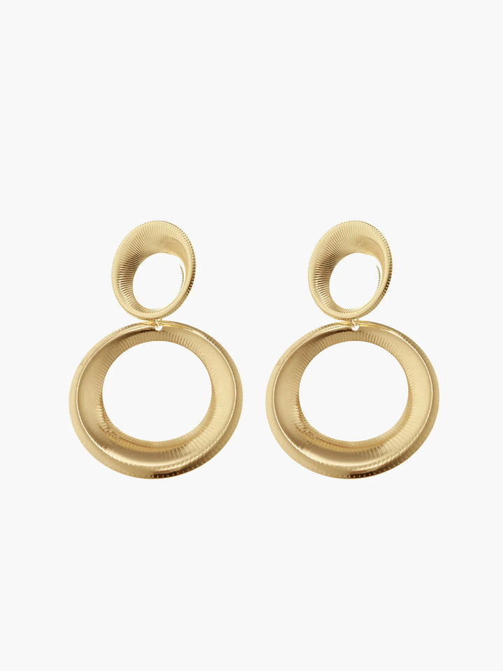 Celeste | Vintage Round Bold Pendant Earrings