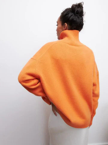 Vera | Elegant Oversized Turtleneck Knit Sweater