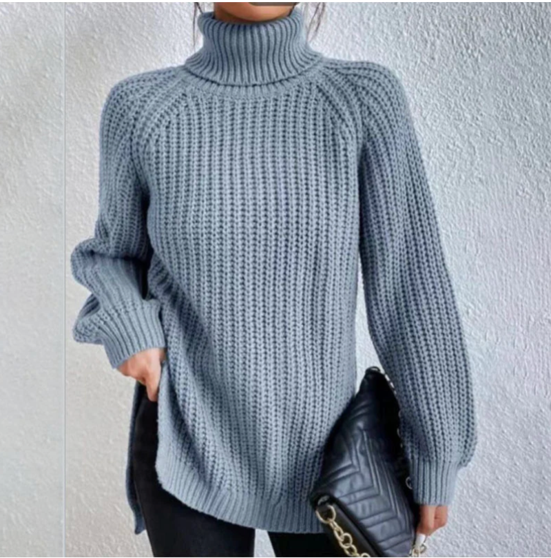 Cinzia | Split Turtleneck Sweater