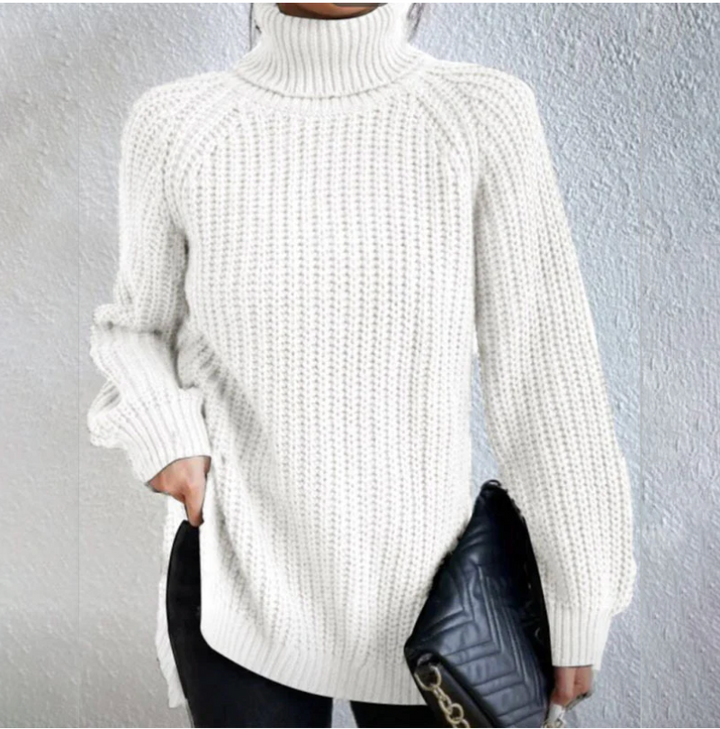 Cinzia | Split Turtleneck Sweater