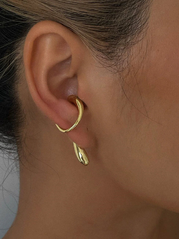 Ludovica | One-Piece Geometric Water Drop Earrings