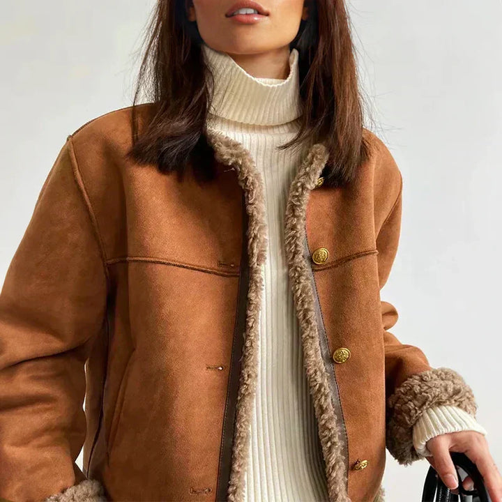 AnnaMaria | Buttoned Sheepskin Jacket