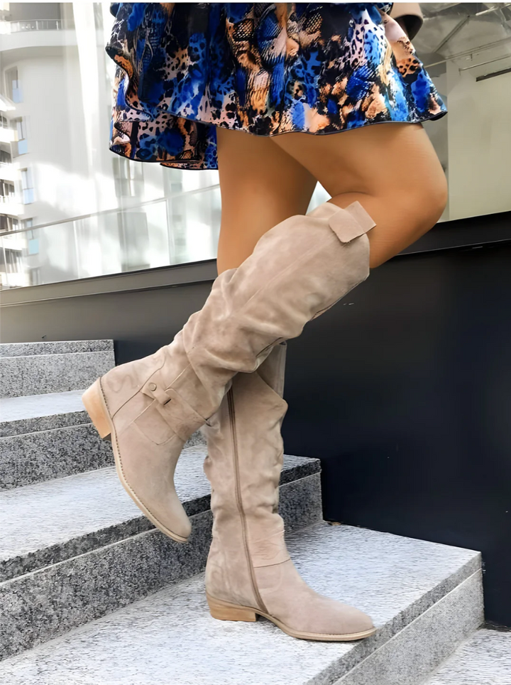 Carolina | Suede Knee Boots