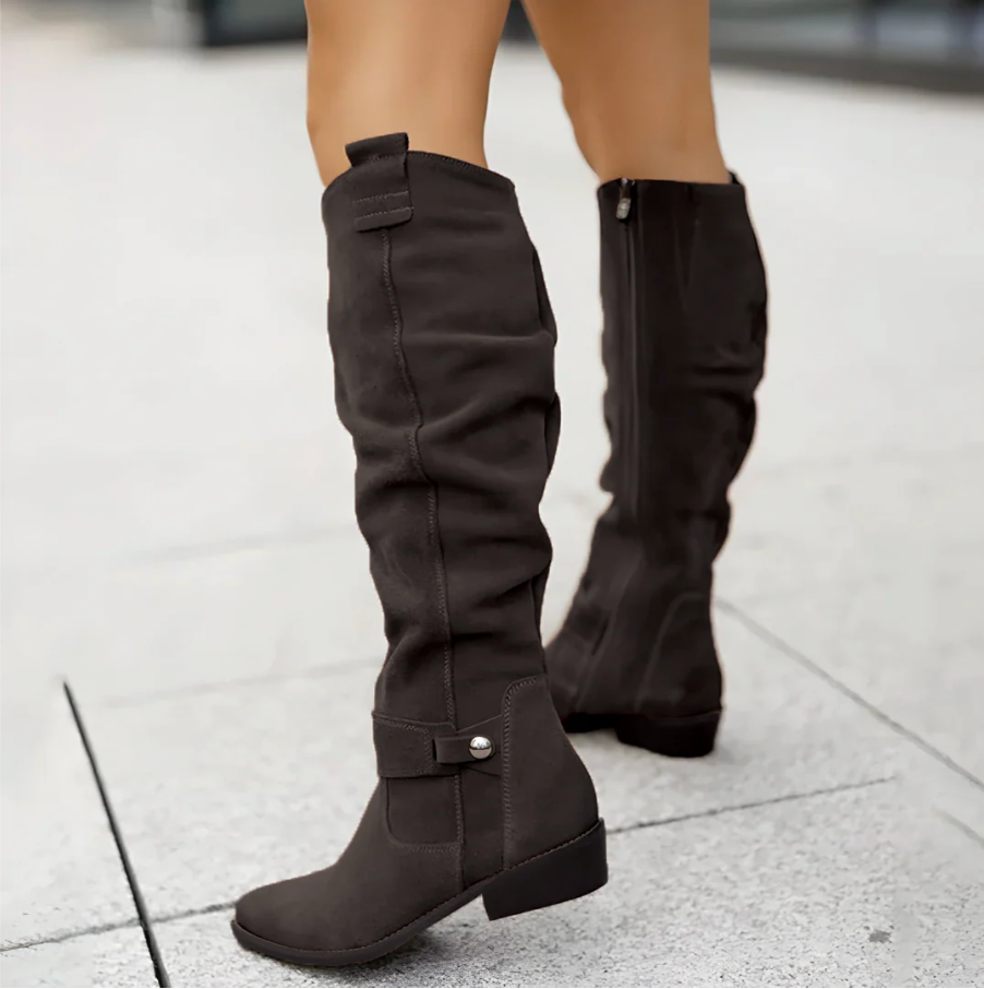 Carolina | Suede Knee Boots