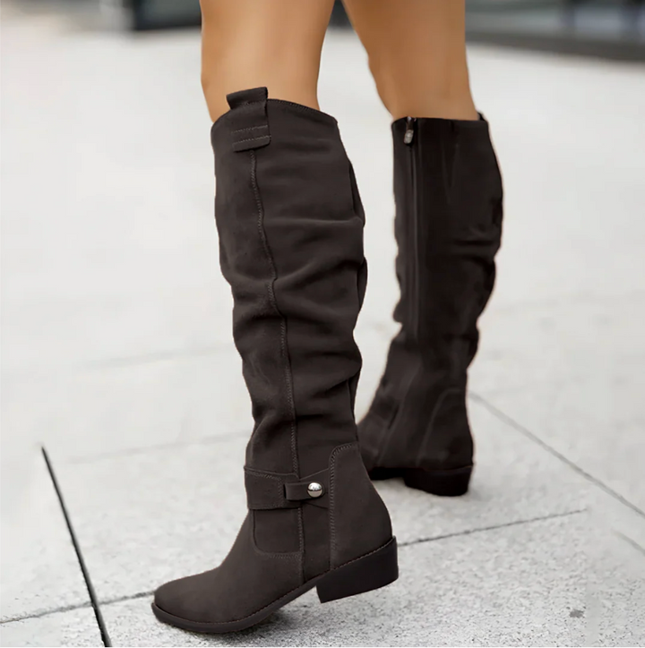 Carolina | Suede Knee Boots