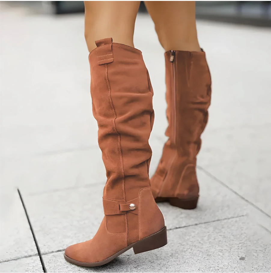 Carolina | Suede Knee Boots