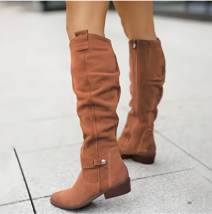Carolina | Suede Knee Boots