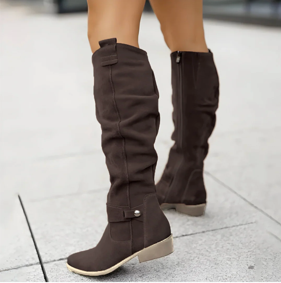 Carolina | Suede Knee Boots