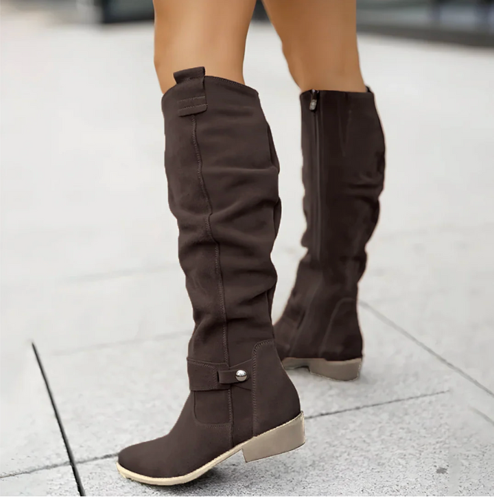Carolina | Suede Knee Boots