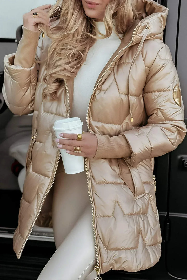 Elisiana | Stylish Winter Coat with Hood and Padding