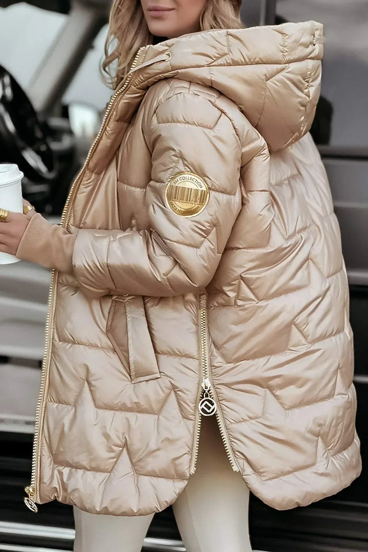 Elisiana | Stylish Winter Coat with Hood and Padding