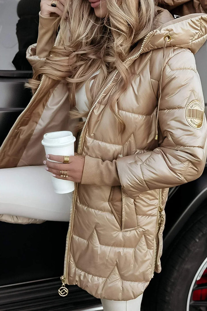 Elisiana | Stylish Winter Coat with Hood and Padding