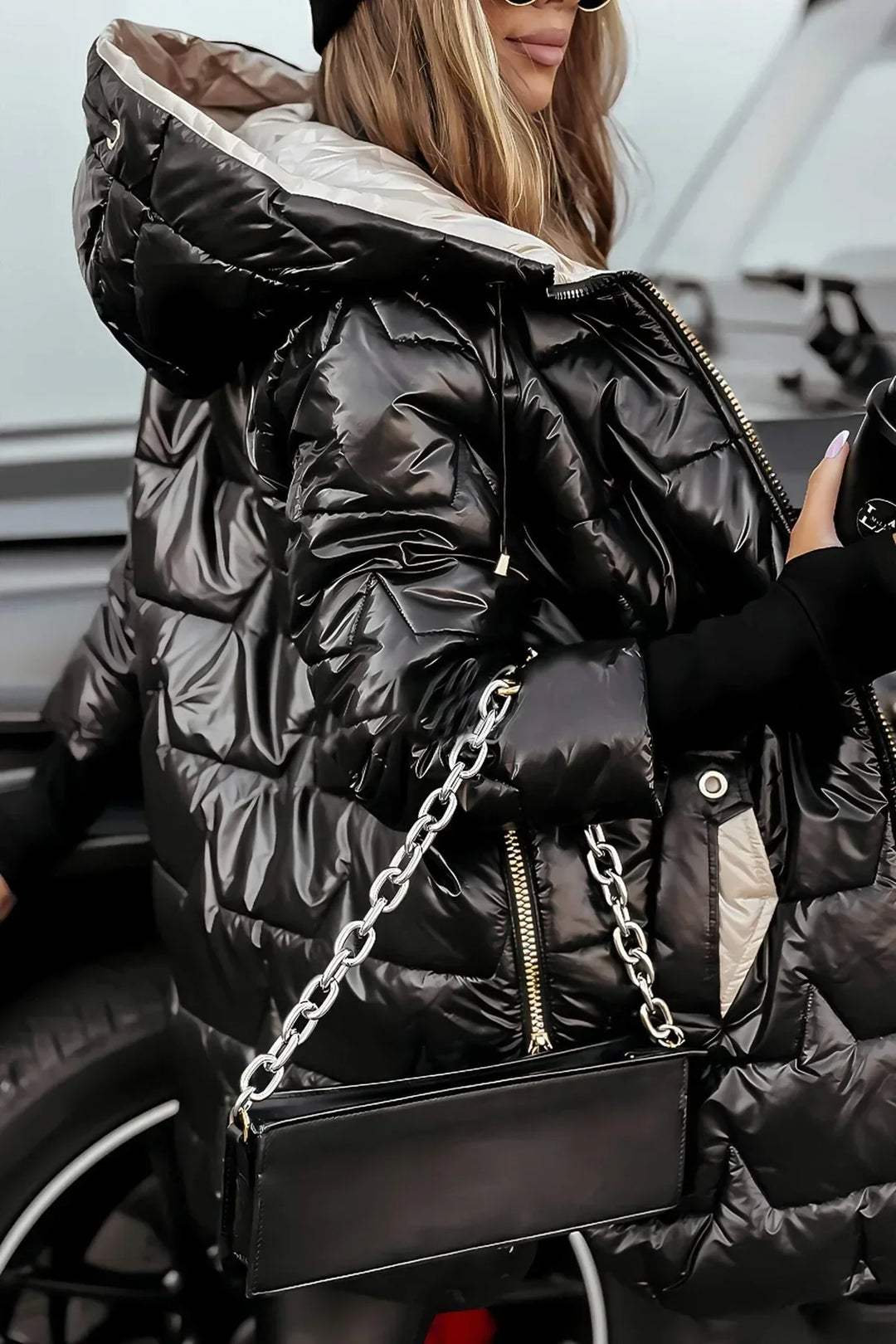 Elisiana | Stylish Winter Coat with Hood and Padding