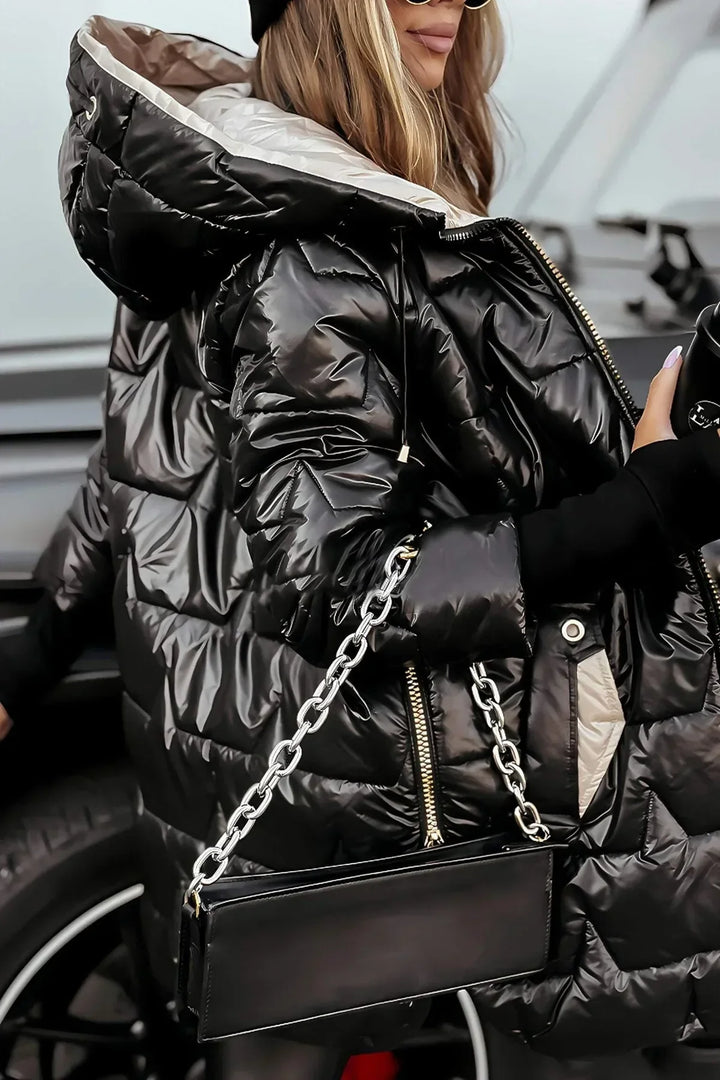 Elisiana | Stylish Winter Coat with Hood and Padding
