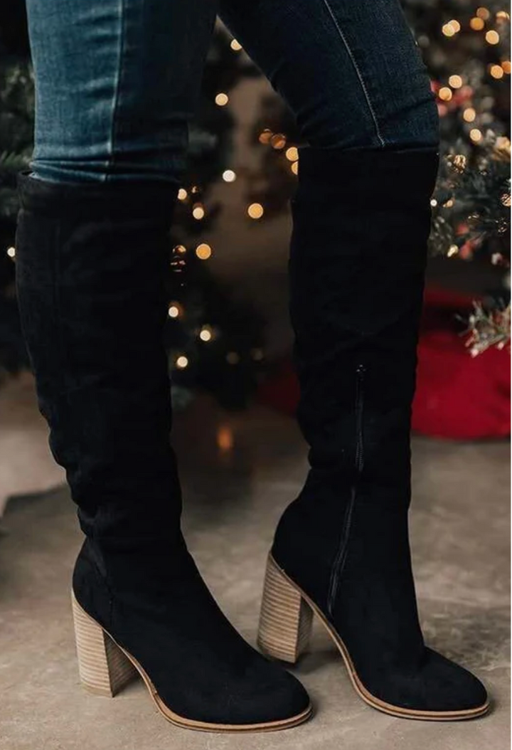 Eliana™ | Suede Knee Boots