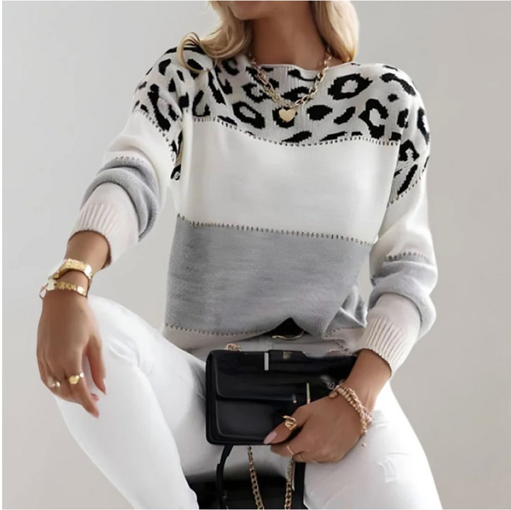 Gabriella™ | Chic Panther Print Sweater
