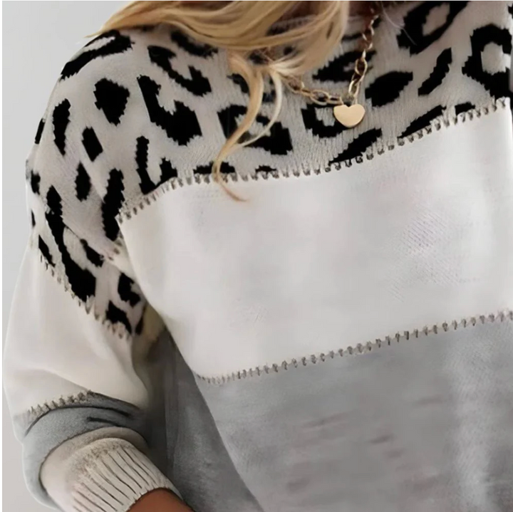 Gabriella™ | Chic Panther Print Sweater