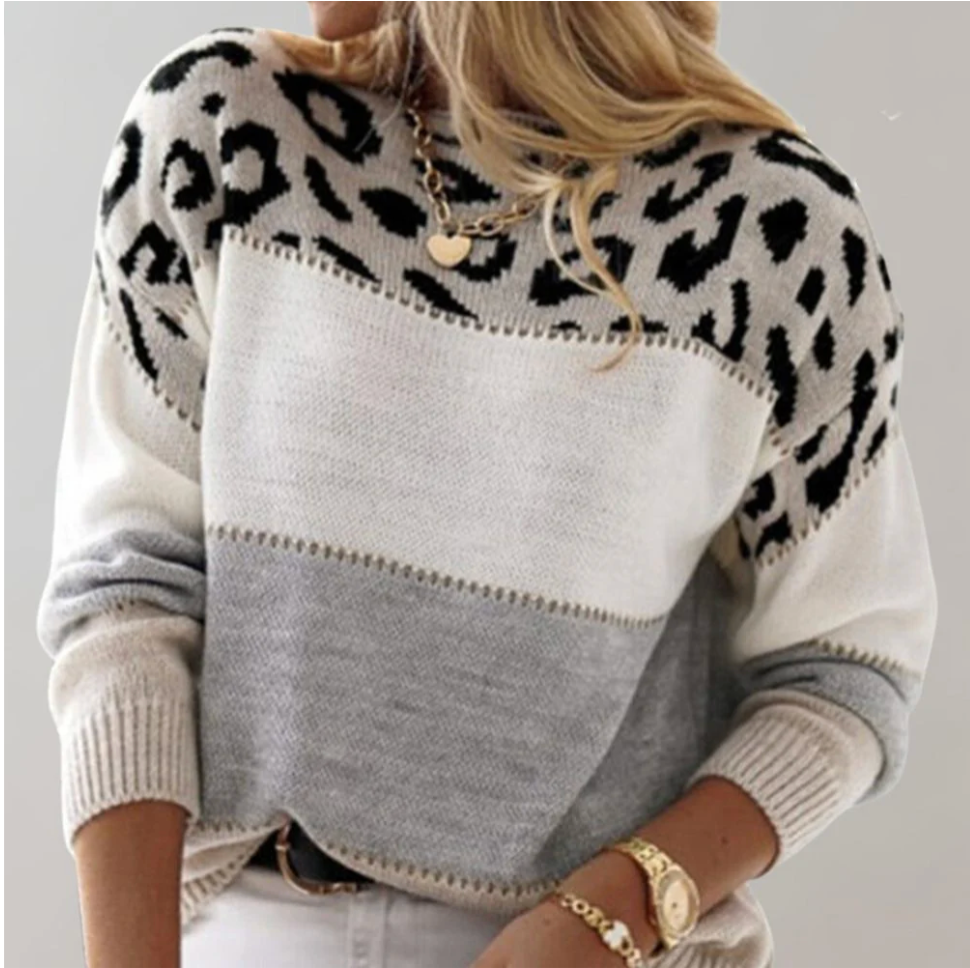 Gabriella™ | Chic Panther Print Sweater