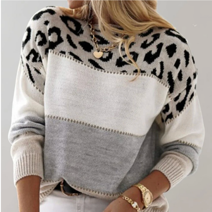Gabriella™ | Chic Panther Print Sweater