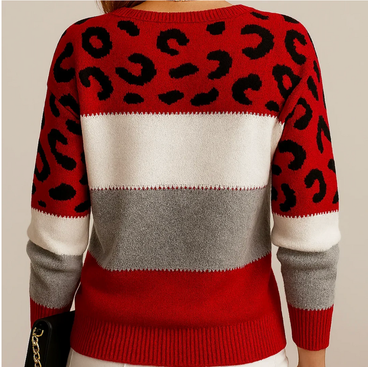 Gabriella™ | Chic Panther Print Sweater