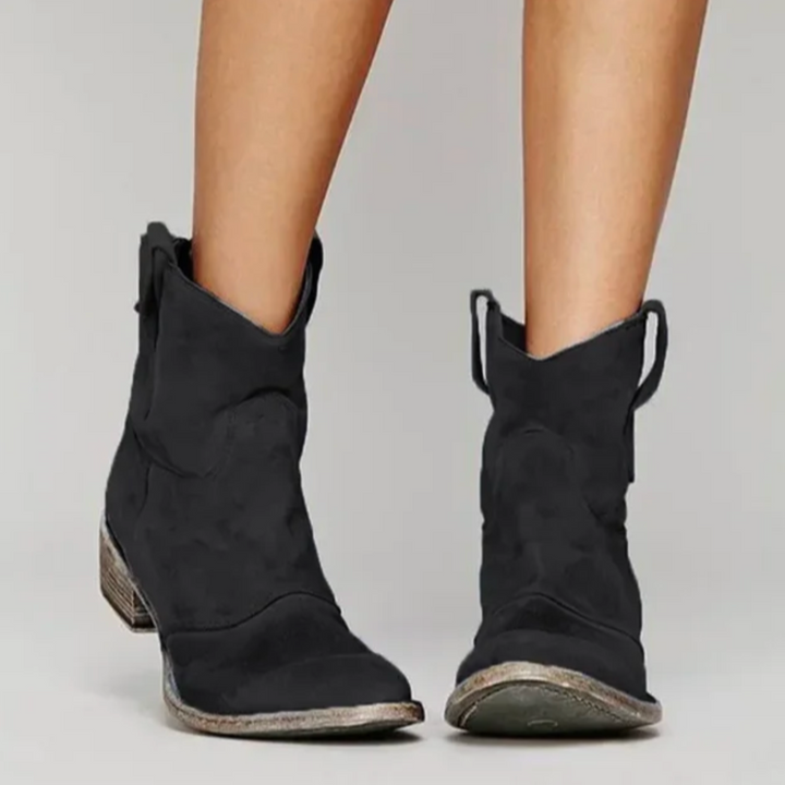 Sofia™ | Short Cowboy Suede Boots