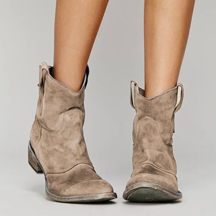 Sofia™ | Short Cowboy Suede Boots