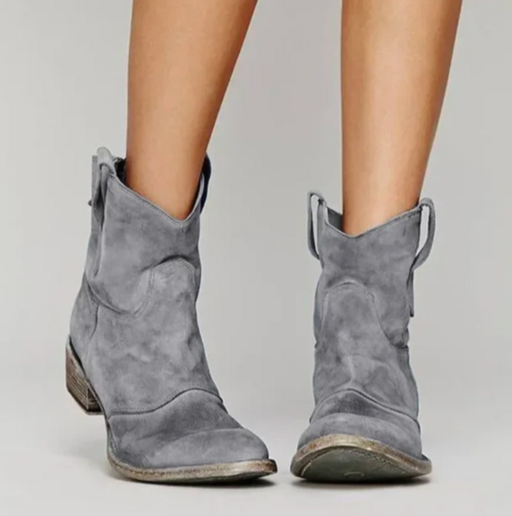 Sofia™ | Short Cowboy Suede Boots