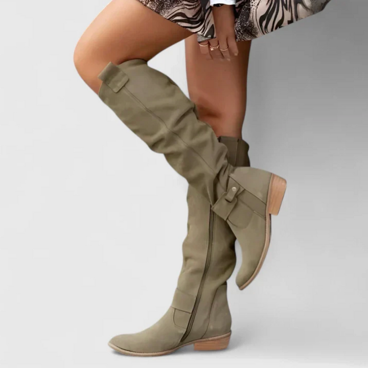 Carolina | Suede Knee Boots
