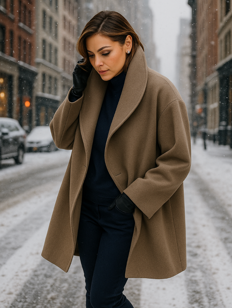 Camilla | Elegant Hooded Coat