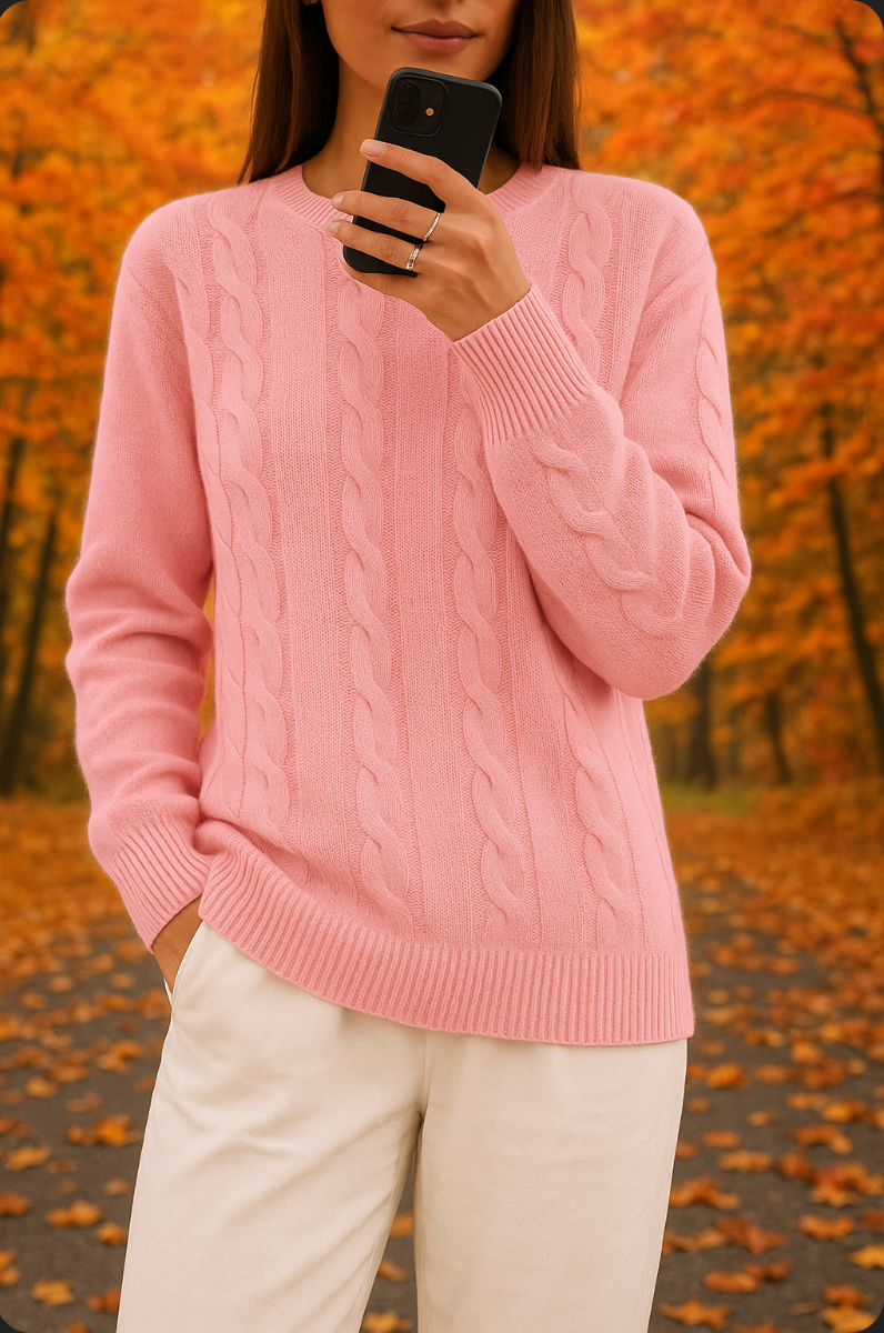 Zaira™ | Cozy Women's Solid Knit Pullover