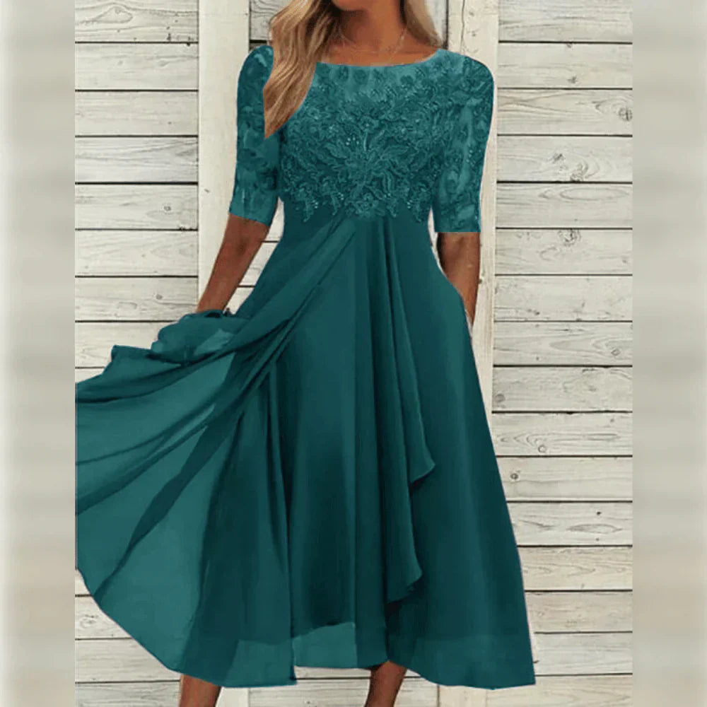 Alessandra™ | Chic Chiffon Dress