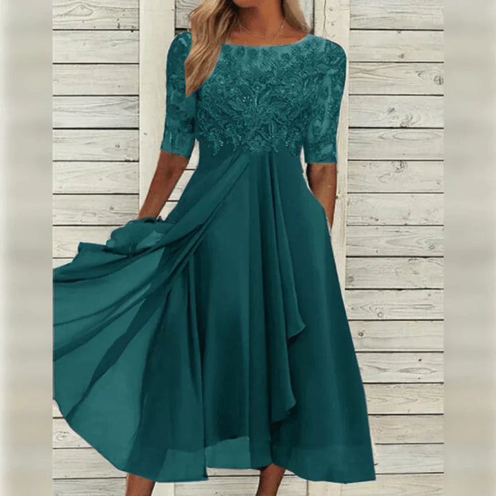 Alessandra™ | Chic Chiffon Dress