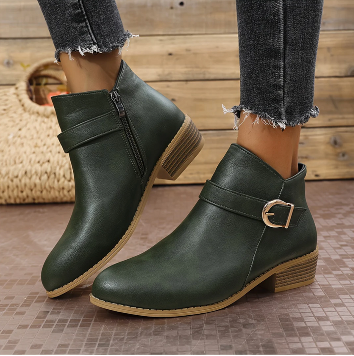 Fiorella | Comfortable Buckle Ankle Boots