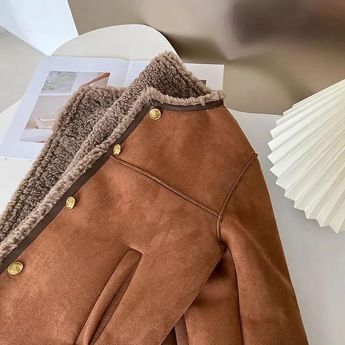 AnnaMaria | Buttoned Sheepskin Jacket