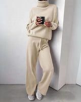Marianna™ | Chic Two-Piece Set with Turtleneck and Elegant Trousers