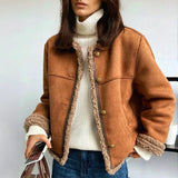 AnnaMaria™ | Buttoned Sheepskin Jacket