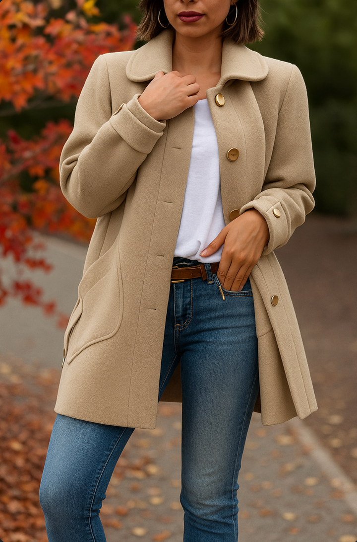 Ludmilla™ | Oversized Coat with Bow Details