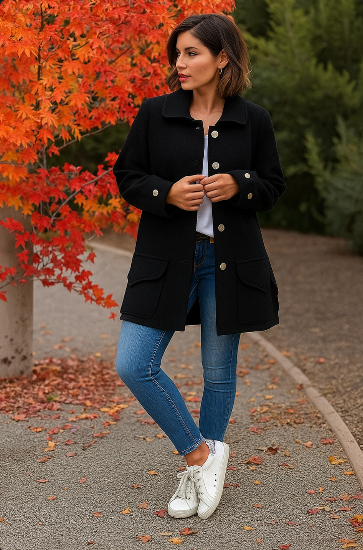 Ludmilla™ | Oversized Coat with Bow Details