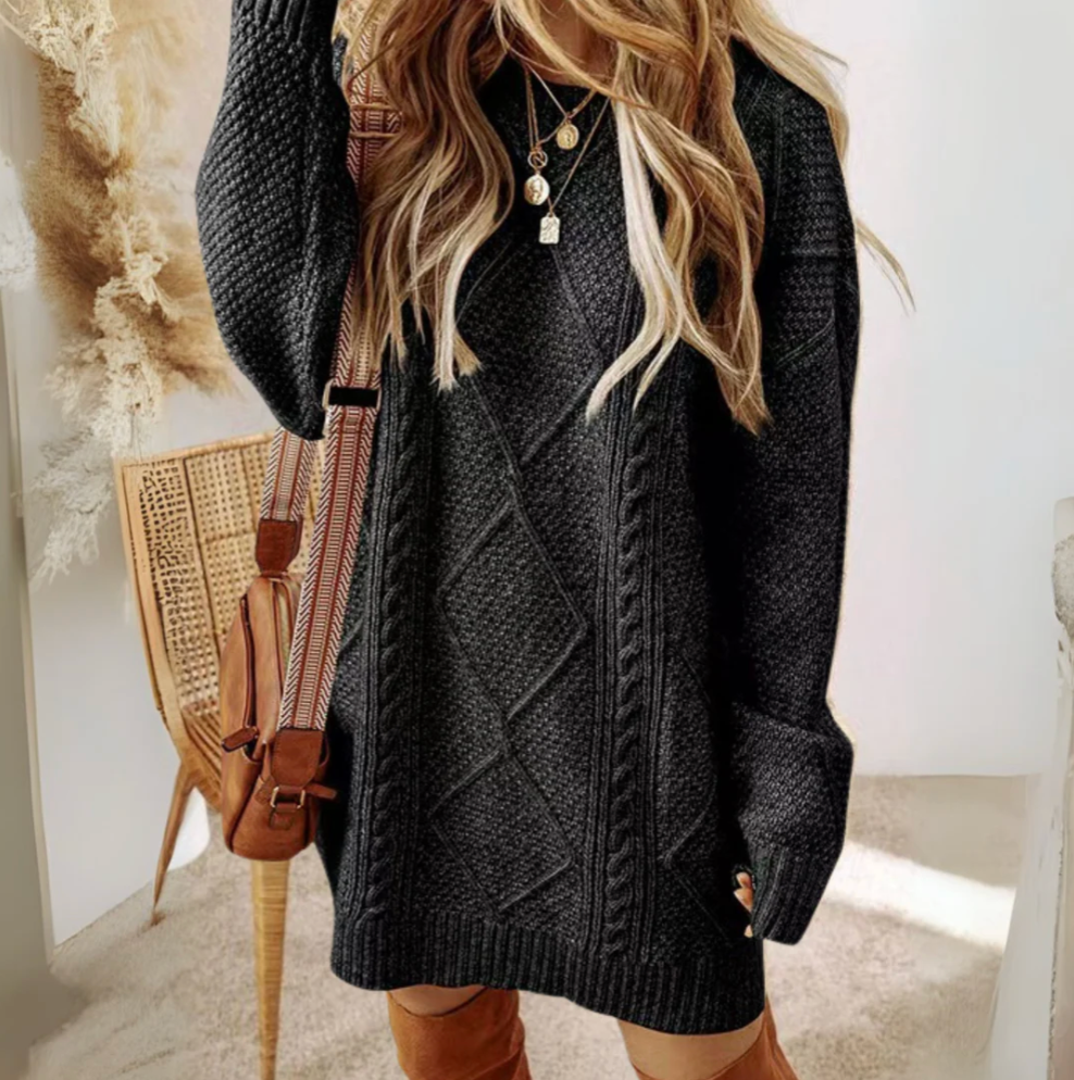 Rachele™ | Long Sleeve Sweater Dress