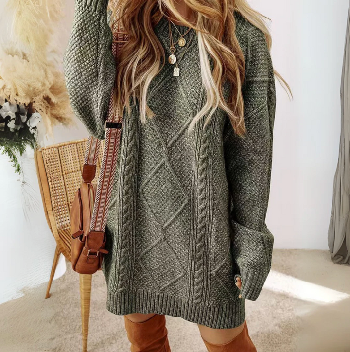 Rachele™ | Long Sleeve Sweater Dress