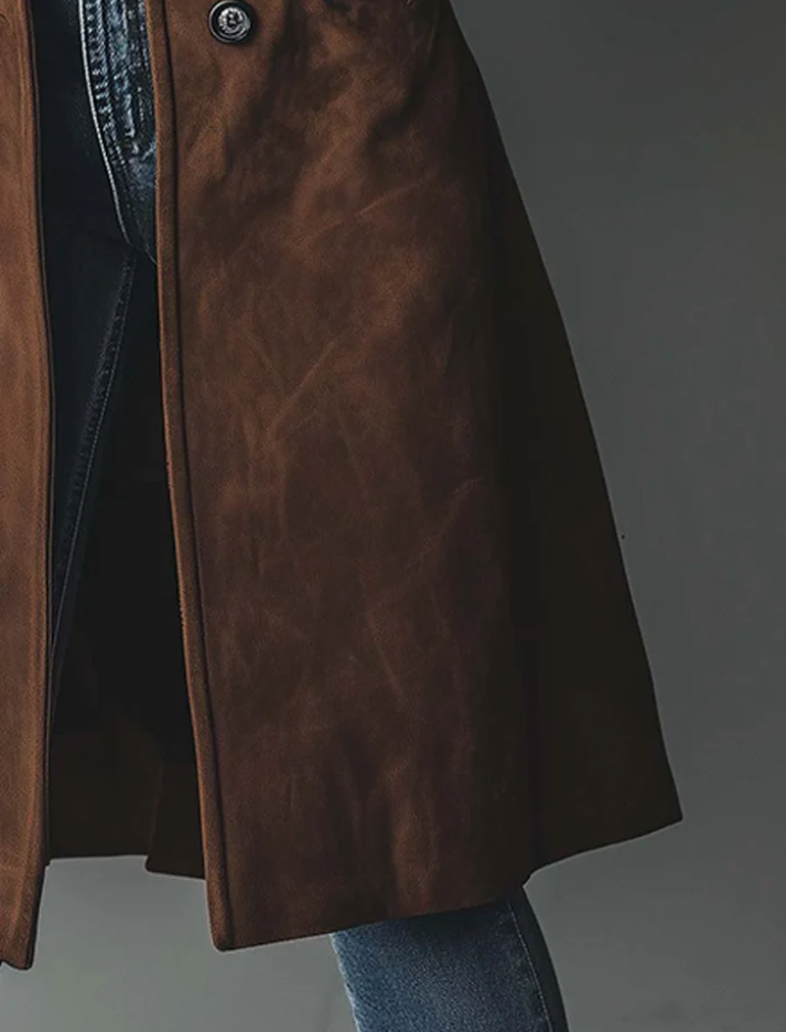 Amaranta™ | Vintage Suede Trench Coat