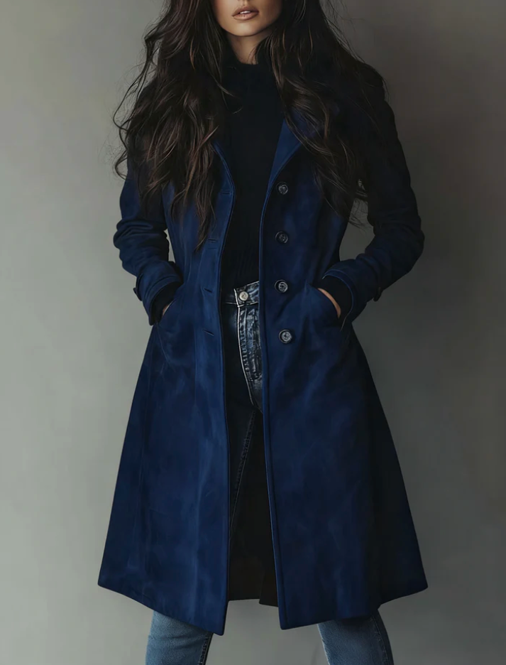 Amaranta™ | Vintage Suede Trench Coat