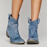 Sofia™ | Short Cowboy Suede Boots