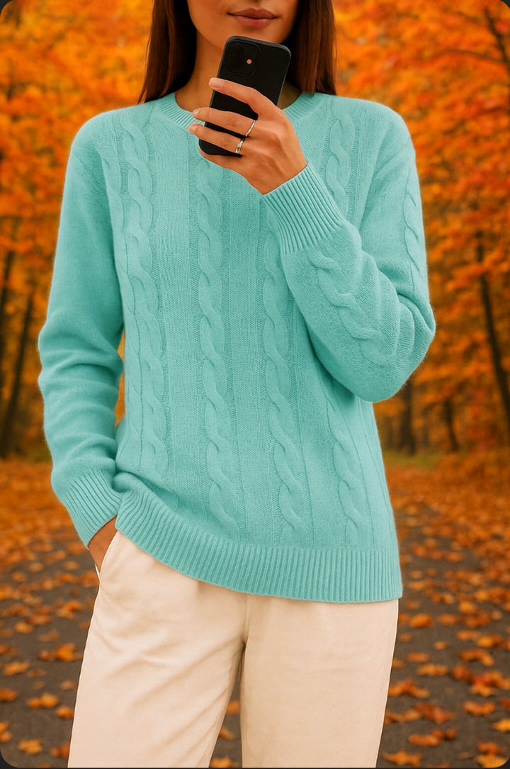 Zaira™ | Cozy Women's Solid Knit Pullover
