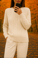 Zaira™ | Cozy Women's Solid Knit Pullover