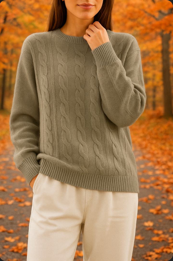 Zaira™ | Cozy Women's Solid Knit Pullover