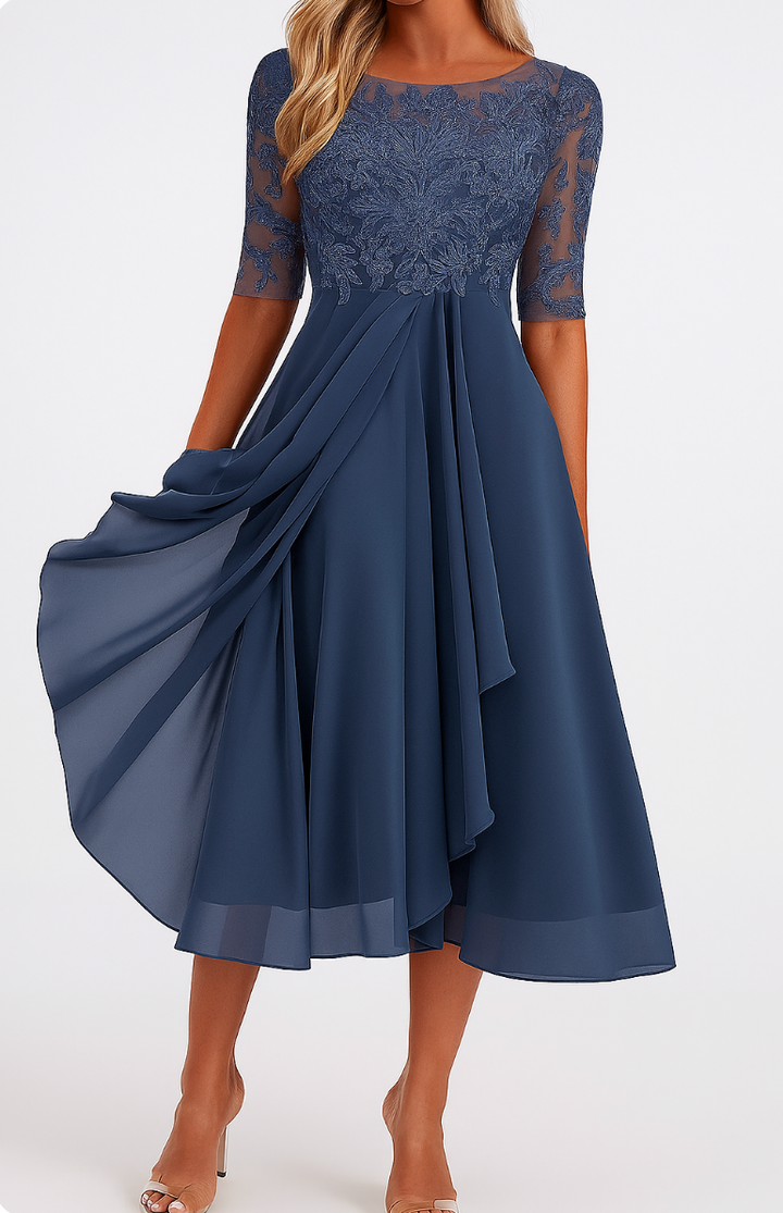 Alessandra™ | Chic Chiffon Dress
