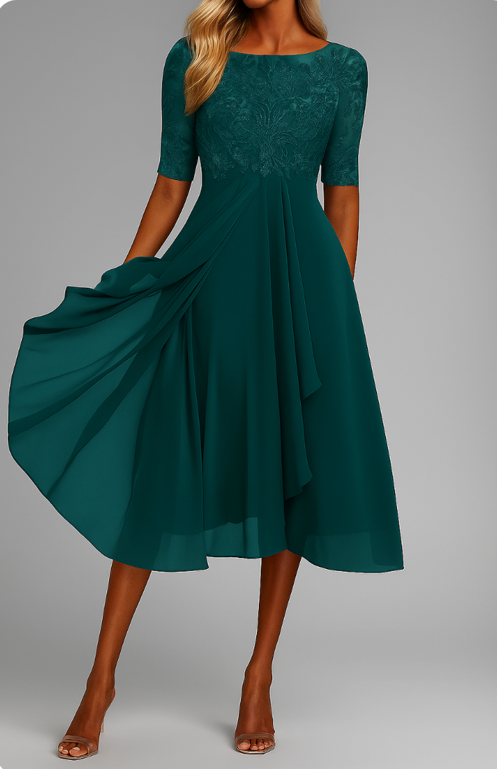 Alessandra™ | Chic Chiffon Dress